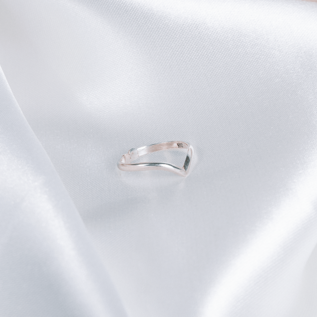 Silver 950 adjustable ring