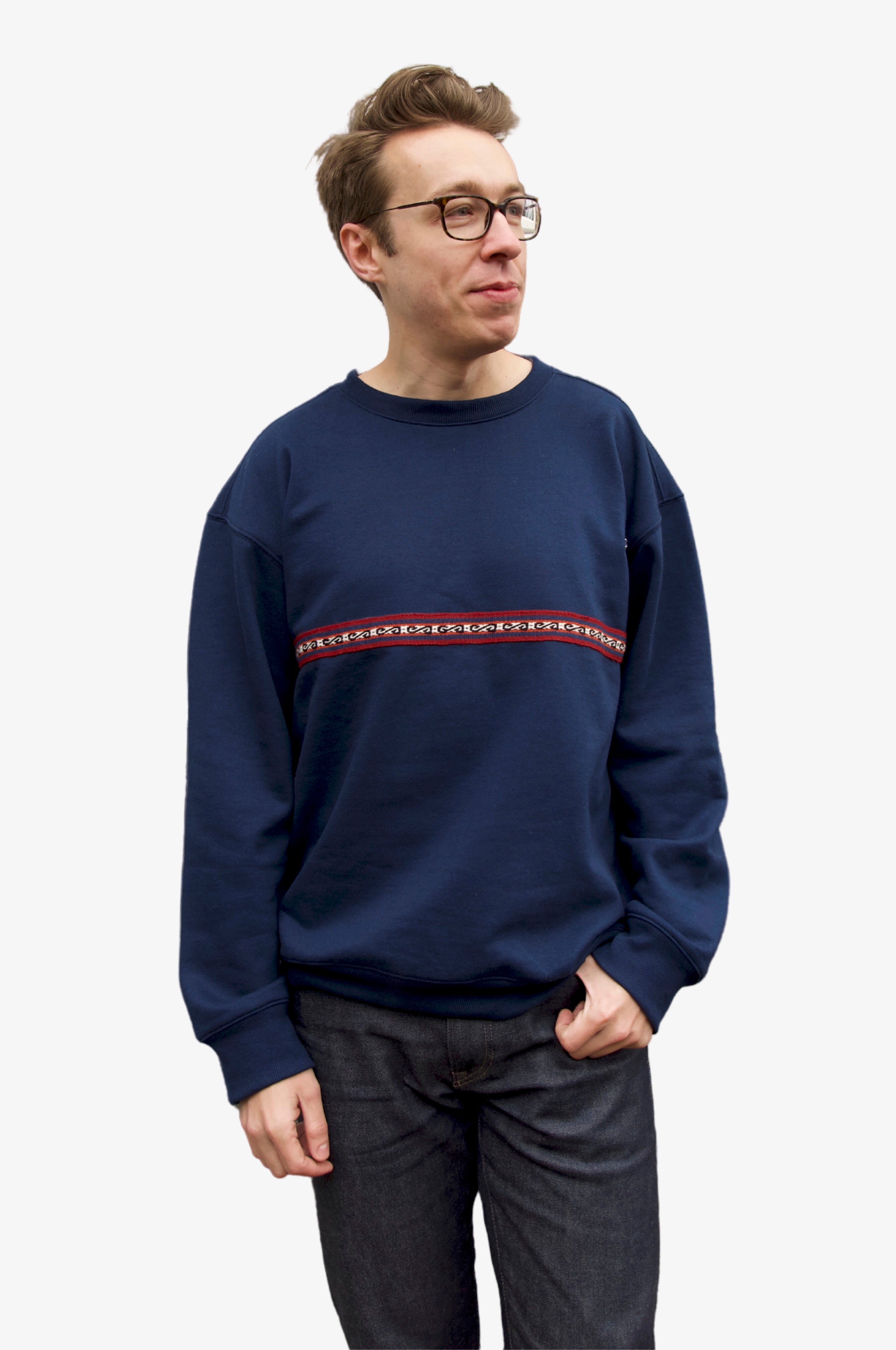 Blue unisex sweatshirt